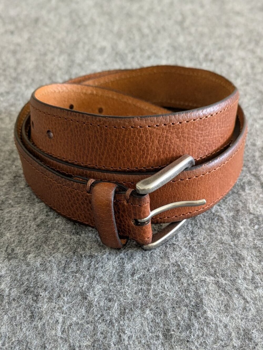 Goodfellow Co Mens Genuine Leather Belt Brown Casual Size XL